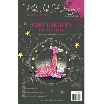 Creative Expressions Pink Ink Designs Clear Stamps - Baby Giraffe