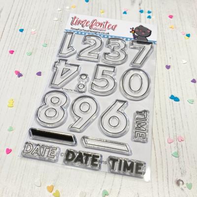 Time for Tea Clear Stamps - Harry Outline Large Numbers