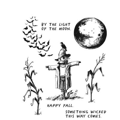 Stampers Anonymous Tim Holtz Cling Stamps - The Scarecrow