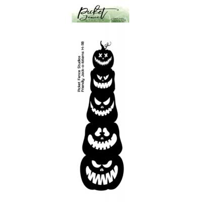 Picket Fence Studios Clear Stamp - Friendly Jack-o-Lanterns