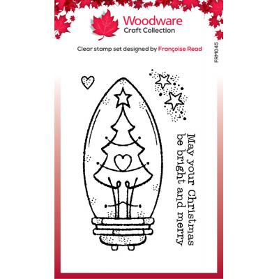 Woodware Clear Stamps - Tree Light Bulb