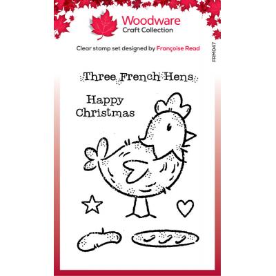 Woodware Clear Stamps - French Hen