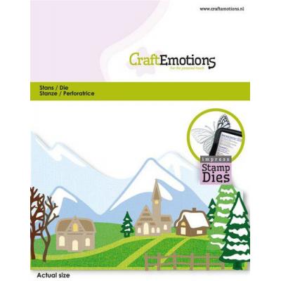 CraftEmotions Impress Stamp Dies -  Weihnachtsdorf
