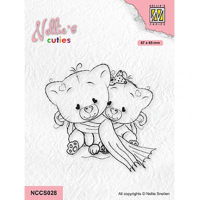 Nellie's Choice Clear Stamp - Cosily Under A Warm Scarf