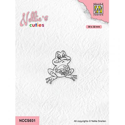 Nellie's Choice Clear Stamp - Frog With Folded Arms