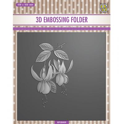 Nellie's Choice 3D Embossingfolder - Fuchsia