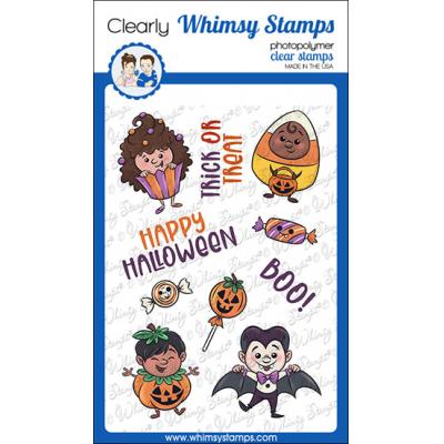 Whimsy Stamps Krista Heij-Barber Clear Stamps -  Trick Or Treat Kids