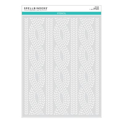 Spellbinders Stencil - Cable Knit