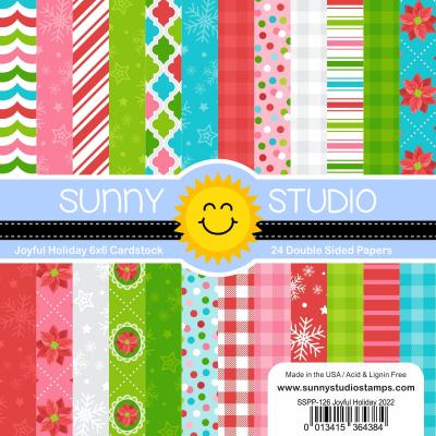 Sunny Studio Designpapier - Joyful Holiday