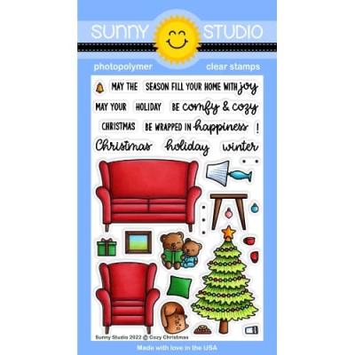 Sunny Studio Clear Stamps - Cozy Christmas
