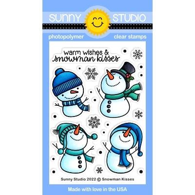 Sunny Studio Clear Stamps - Snowman Kisses