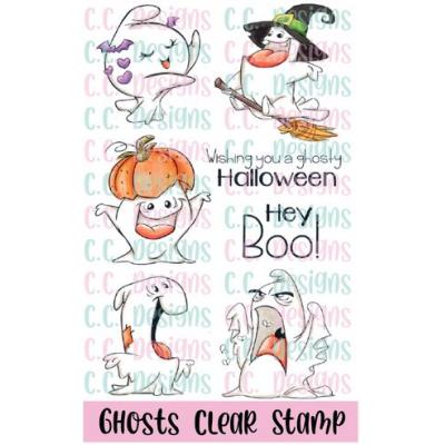 C.C. Designs Clear Stamps - Ghosts