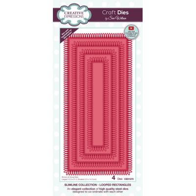 Creative Expressions Craft Dies Slimline - Looped Rectangles