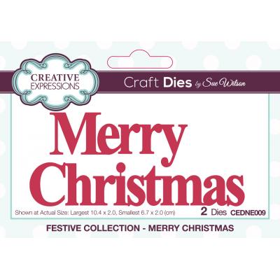 Creative Expressions Mini Expressions Craft Dies - Merry Christmas