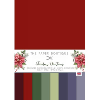 The Paper Boutique Timeless Christmas Cardstock - Coloured Card Collection