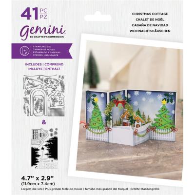 Gemini 3D Scene Builder Stamp & Die - Christmas Cottage