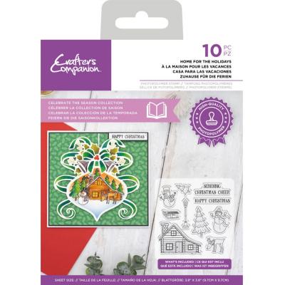 Crafter's Companion Celebrate The Season Clear Stamps - Home For The Holiday