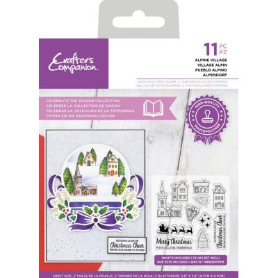 Crafter's Companion Celebrate The Season Clear Stamps - Alpine Village