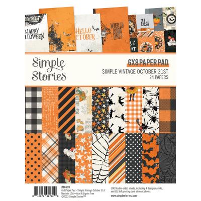 Simple Stories Simple Vintage October 31st Designpapiere - Paper Pad