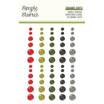 Simple Stories Simple Vintage Christmas Lodge -  Enamel Dots