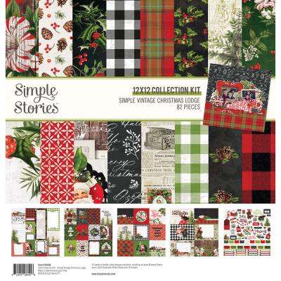 Simple Stories Simple Vintage Christmas Lodge Designpapiere - Collection Kit