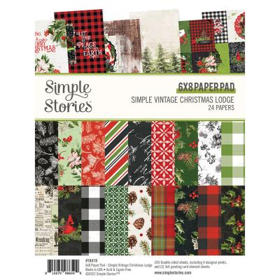 Simple Stories Simple Vintage Christmas Lodge Designpapiere - Paper Pad