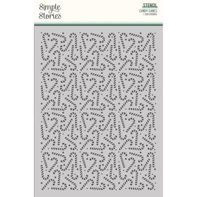 Simple Stories Mix & A-Mingle Stencil - Candy Canes