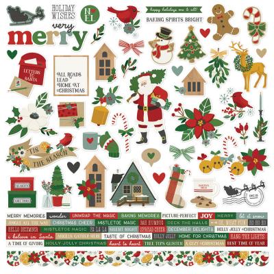 Simple Stories Hearth & Holiday Sticker - Cardstock Stickers
