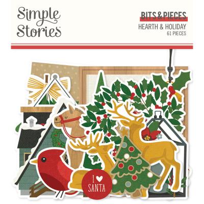 Simple Stories Hearth & Holiday Die Cuts - Bits & Pieces