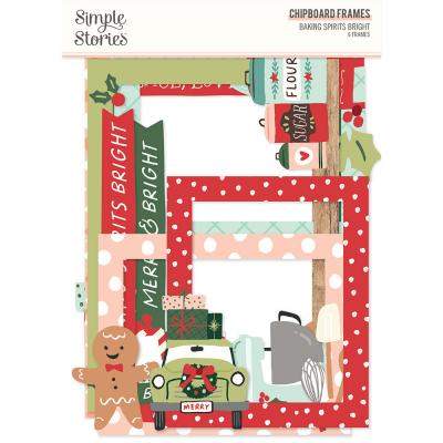 Simple Stories Baking Spirits Bright Die Cuts - Chipboard Frames