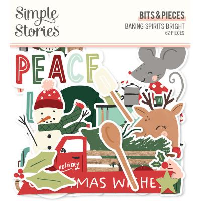 Simple Stories Baking Spirits Bright Die Cuts - Bits & Pieces