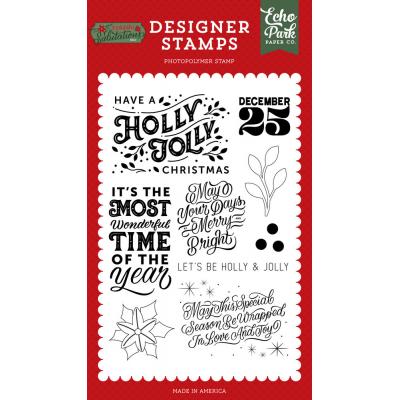 Echo Park Christmas Salutations No.2 Clear Stamps - Special Season