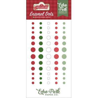 Echo Park Santa Claus Lane Embellishments - Enamel Dots