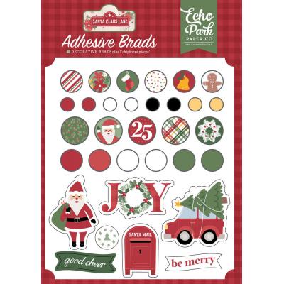 Echo Park Santa Claus Lane Embellishments - Adhesive Brads