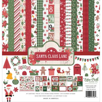 Echo Park Santa Claus Lane Designpapiere - Collection Kit