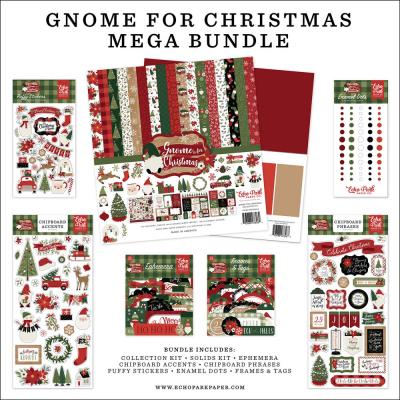 Echo Park Gnome For Christmas Designpapiere - Mega Bundle