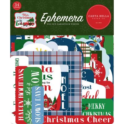 Carta Bella White Christmas Die Cuts - Ephemera