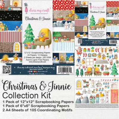 Dress My Craft Christmas & Jinnie Designpapiere - Collection Kit