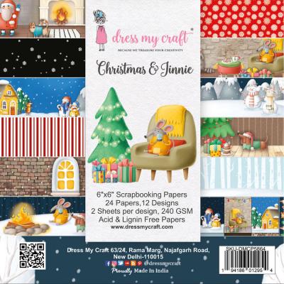 Dress My Craft Christmas & Jinnie Designpapiere - Paper Pad
