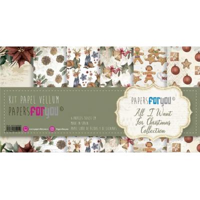 Papers For You All I Want For Christmas Spezialpapiere - Vellum Paper Pack
