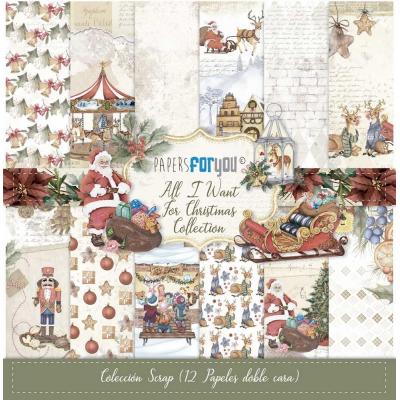 Papers For You All I Want For Christmas Designpapiere - Scrap Paper Pack