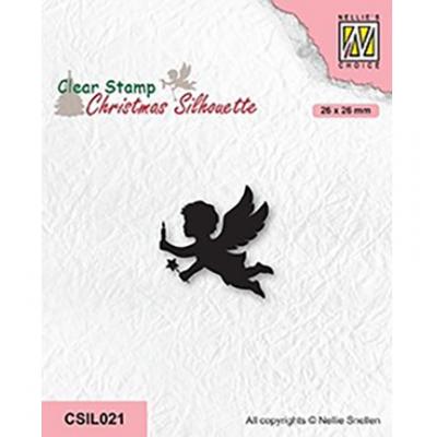 Nellie's Choice Clear Stamp - Angel With Candle