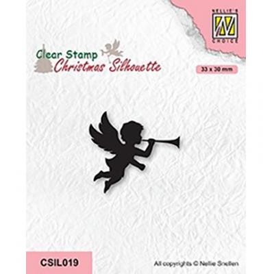 Nellie's Choice Clear Stamp - Angel With Trumpet
