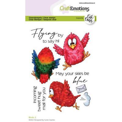 CraftEmotions Carla Creaties Clear Stamps - Birds 2