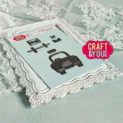 Craft & You Design Cutting Dies - Auto mit Geschenken
