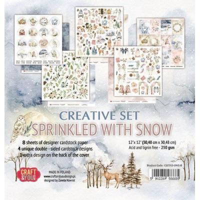 Craft & You Design Sprinkled With Snow Designpapiere - Creative Set