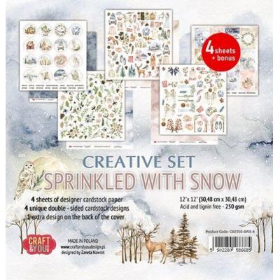 Craft & You Design Sprinkled With Snow Designpapiere - Creative Set