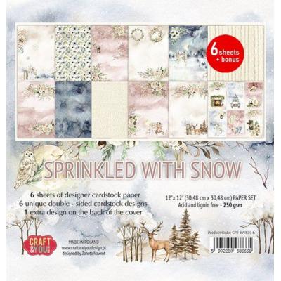 Craft & You Design Sprinkled With Snow Designpapiere - Paper Set