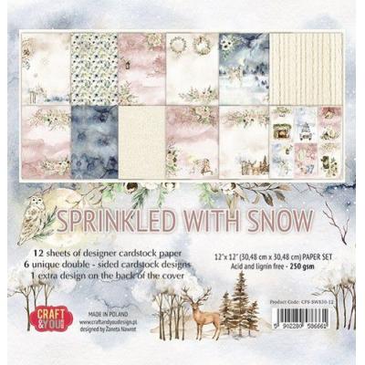 Craft & You Design Sprinkled With Snow Designpapiere - Big Paper Set