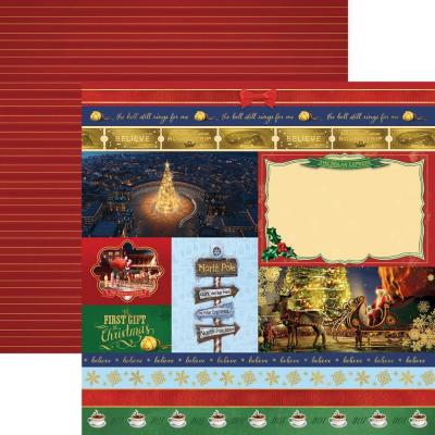 Paper House The Polar Express Designpapier - North Pole Tags